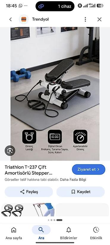 Спорт и отдых: Степпер Triathlon T-237 с двойным амортизатором для домашних — 1
