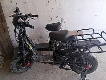 аксессуары для скутеров: Электроскутер грузовой (E-Bike) с задним багажным модулем - — 2