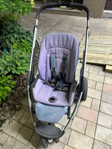 прогулочные коляски cam: Коляска, цвет - Фиолетовый, Б/у — 1