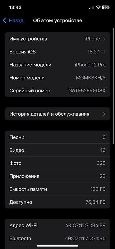 iphone 6se: IPhone 12 Pro, Б/у, 128 ГБ, Space Gray, Чехол, 68 % — 4