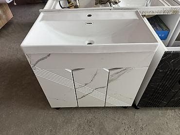тумба под раковину бу: Тумба для ванны, Новый, С раковиной, ЛДСП, Платная доставка, цвет - Белый — 2