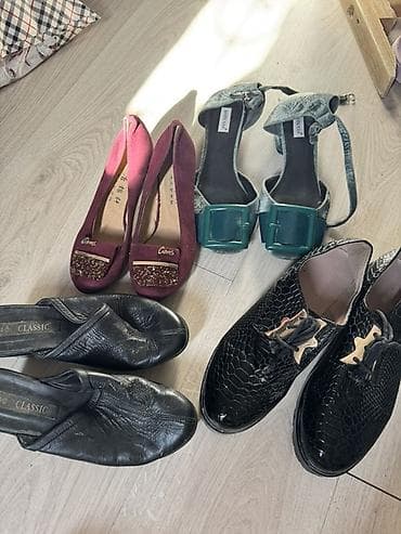 shoe rack: Лоферы, 36, 40, Zara, Б/у, цвет - Черный — 1
