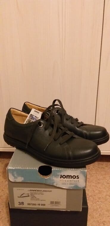 брендовый обувь: Продаю новую обувь: чёрные ecco (разм 36, 4500с), чёрные jomos (разм — 2