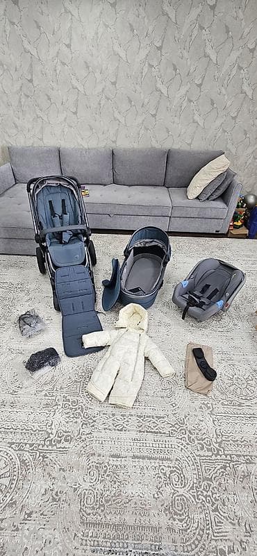 new lux z1 коляска: Коляска, Anex, цвет - Голубой, Б/у, Самовывоз — 1