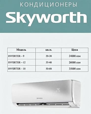 Тиричилик техникасы: Кондиционер Skyworth (сплит‑система) - Тип: настенная сплит‑система — 5