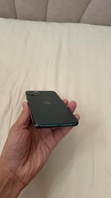 iphone 6 plus: IPhone 11 Pro Max, Б/у, 256 ГБ, Зеленый, Защитное стекло, Чехол, 85 % — 3