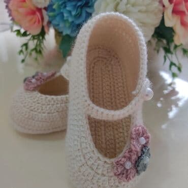 обувь на годик: Детские пинетки, размер 12 см на 6 месяц — 5