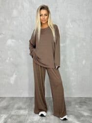 шерстяные кофты женские больших размеров: Брючный костюм, Палаццо, Made in KG, Зима — 9