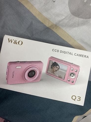Техника и электроника: Цифровая камера W&O Q3 (розовая) - Матрица: CCD - Разрешение — 2