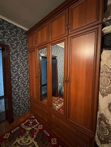 Эмерек гарнитурлары: Спальный гарнитур + тумба под ТВ Комплект в едином стиле с темным — 9