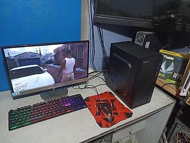 Компьютер, ядер - 4, ОЗУ 16 ГБ, Игровой, Б/у, Intel Core i3, AMD Radeon RX 580, HDD + SSD