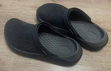 оригинальные кроксы: Мужские сандалии, 38, Crocs, Б/у, цвет - Черный, Самовывоз — 2