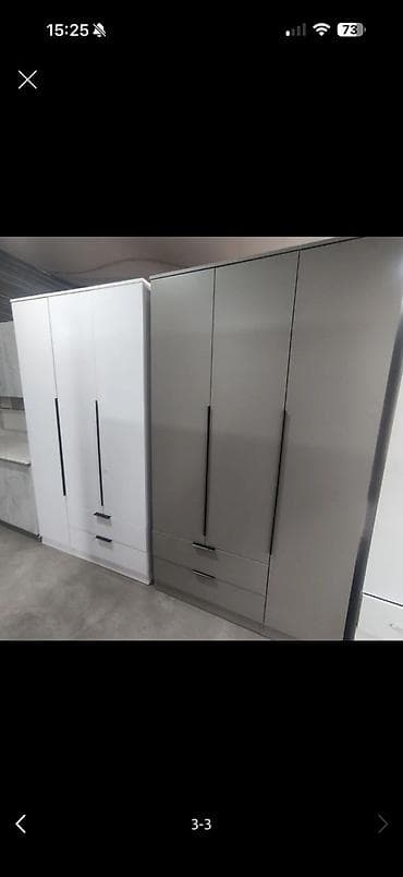 шифоньер трехстворчатый с антресолью: Шкаф для одежды, Новый, Прямой, ЛДСП — 4