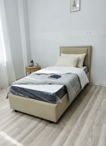 односпалка кровати: Односпальная кровать с мягким изголовьем Монако. Компактная модель — 1