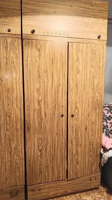 Спальный гарнитур, Шкаф, ДСП, цвет - Коричневый