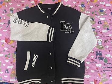 Бомбер/varsity-джекет Sigma LA - Классический дизайн varsity: черный