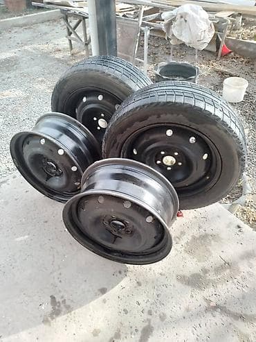 кир полтора: Колеса в сборе R 15, Зима, Комплект, Легковые, Железные, отверстий - 5 — 1