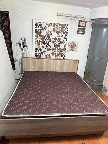 двух спальное кровать: Двуспальная кровать, С ящиком для хранения, длина - 200 см — 3