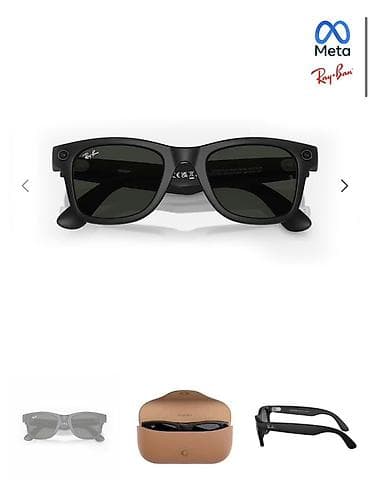 Солнцезащитные очки: Умные очки Meta x Ray-Ban (серия Wayfarer) - Классическая оправа — 1
