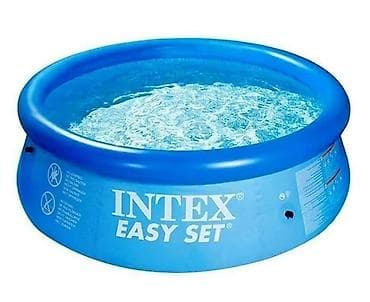 басеены: Надувной каркасно-надувной бассейн Intex Easy Set. Размер: 244 х 61 — 1
