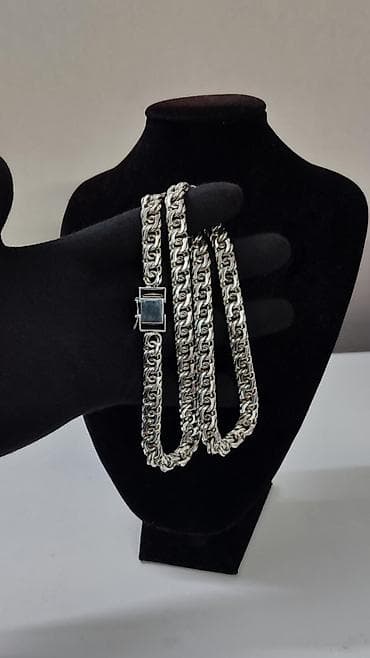 Жеке буюмдар: Серебряная цепь Арабский Бисмарк Вес 103 грамм длина 59 см Ручная — 1