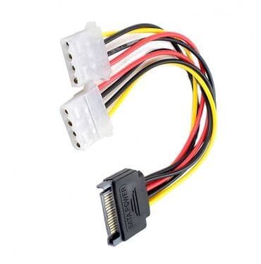 8 пин: Кабель SATA (male) на 2 MOLEX 4 пин (female). SATA-2*MOLEX — 1