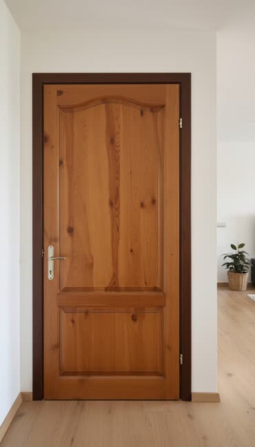 Межкомнатная дверь из массива дерева В количестве 3 штук - Материал at lalafo.kg Межкомнатная дверь из массива дерева В количестве 3 штук - Материал