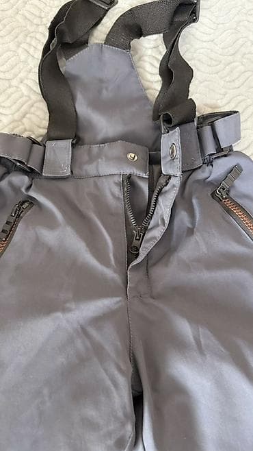 ice glock: Детские зимние/лыжные полукомбинезон серого цвета. Штаны в идеальном — 2