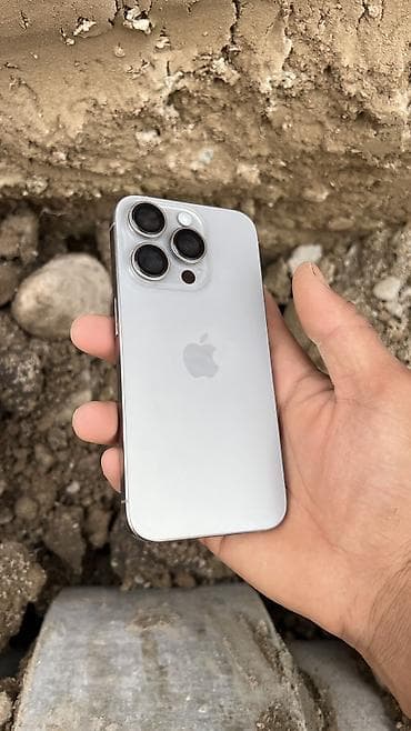 iphone 70: IPhone 15 Pro, Б/у, 256 ГБ, Natural Titanium, Чехол, 95 % — 1