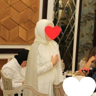 Вечернее платье, А-силуэт, Длинная модель, С рукавами, Шлейф, S — 3