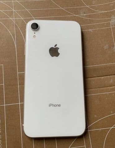IPhone Xr, Б/у, 64 ГБ, Белый, 100 %