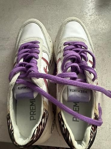 adidas stan smith: Кроссовки Premiata женские - Модель: классические низкие кроссовки — 2