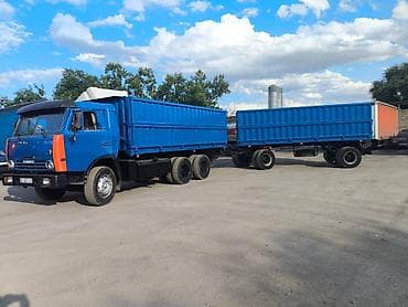 тракторный притсеп: КАМАЗ зерновоз с прицепом (автопоезд) - Комплектация: КАМАЗ 6x4 с — 7