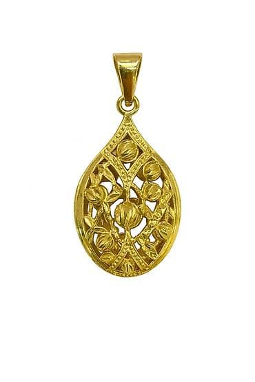 Подвеска из желтого золота 585 Артикул: 32450 Бренд: ADAMANT