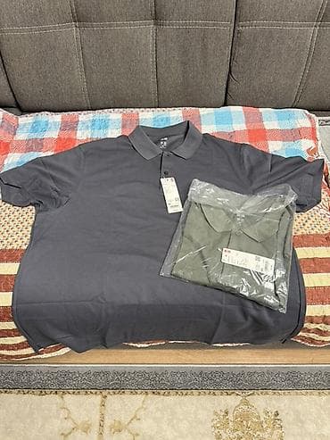 Футболки: Мужская футболка, 4XL, Uniqlo, Новый, цвет - Серый, Самовывоз — 2