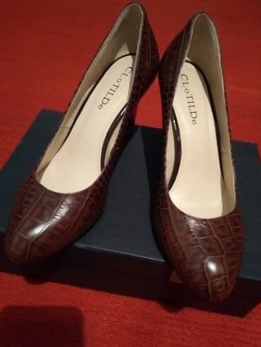 second hend: Коричневые кожаные туфли фирмы CLoTILDe. Б/у обувала 1 раз. В — 5