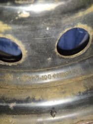 шины и диск: Железные Диски R 15 Honda, Комплект, отверстий - 5, Б/у — 5