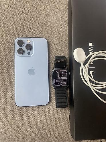 apple m4 pro: IPhone 13 Pro + Apple Watch Nike (коробка и магнитная зарядка) 13 про — 2