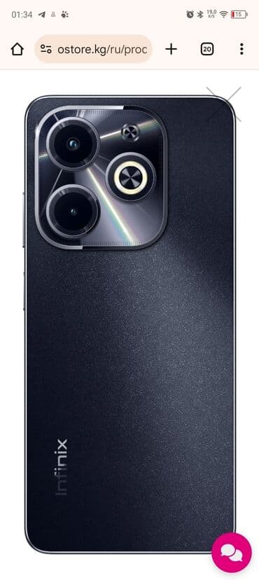 infinix телефон: Infinix HOT 30i, түсү - Кара — 1