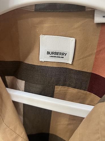 рубашка голубая: Мужская рубашка, M, Burberry, Б/у, Самовывоз, Платная доставка — 2