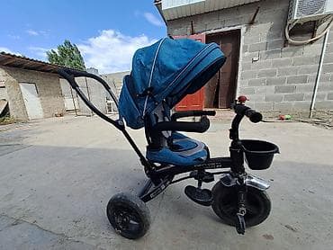 trike: Детский трехколесный велосипед-коляска (тип «trike») с родительской — 1