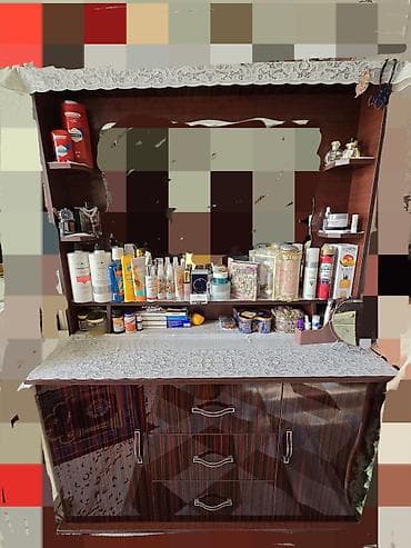 Гарнитуры для зала: Спальный гарнитур, Б/у, Двуспальная кровать, Кыргызстан, Самовывоз, цвет - Коричневый — 4