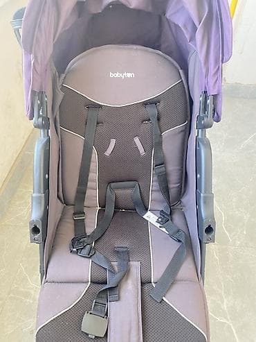 benebaby d100: Коляска, Другой бренд, цвет - Фиолетовый, Б/у — 9