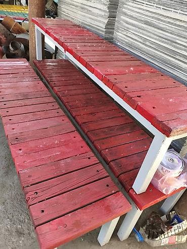 Бизнес үчүн жабдуулар: Продаю скамейки деревянные ношки железная состояние отличное для парки — 6