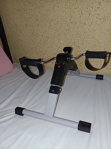 детские тренажеры: Домашний велотренажёр-педальный мини-байк с компьютером - Компактный — 6