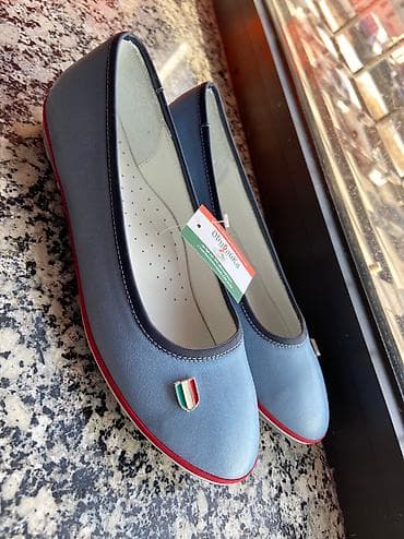 обувь балетки: Мужские туфли, 37, 37.5, Новый, цвет - Голубой, Самовывоз — 1