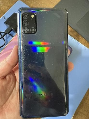 samsung a12: Samsung Galaxy A31, Б/у, 64 ГБ, цвет - Черный, 2 SIM — 2