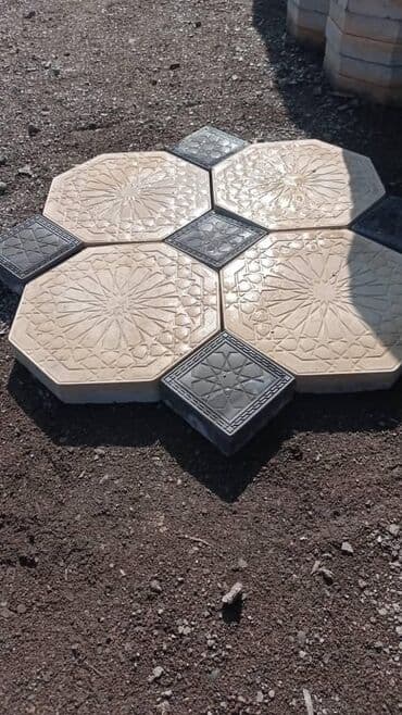колцо бетон: Тротуарная плитка, Другая модель, Бетонная, Для двора, Новый — 5