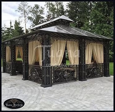 Мебель: Кованые металлические конструкции для дворов и террас - Изготовление — 10