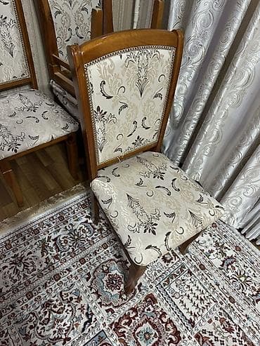 Стулья, табуретки: Стул для кухни, Б/у, Дерево, цвет - Бежевый — 2